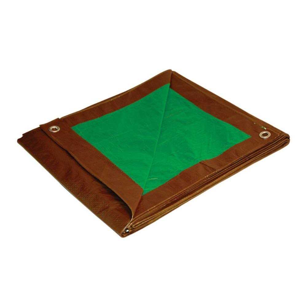 Foremost Tarp Brown Green Dry Top Reversible Tarp - Cheap Fitting