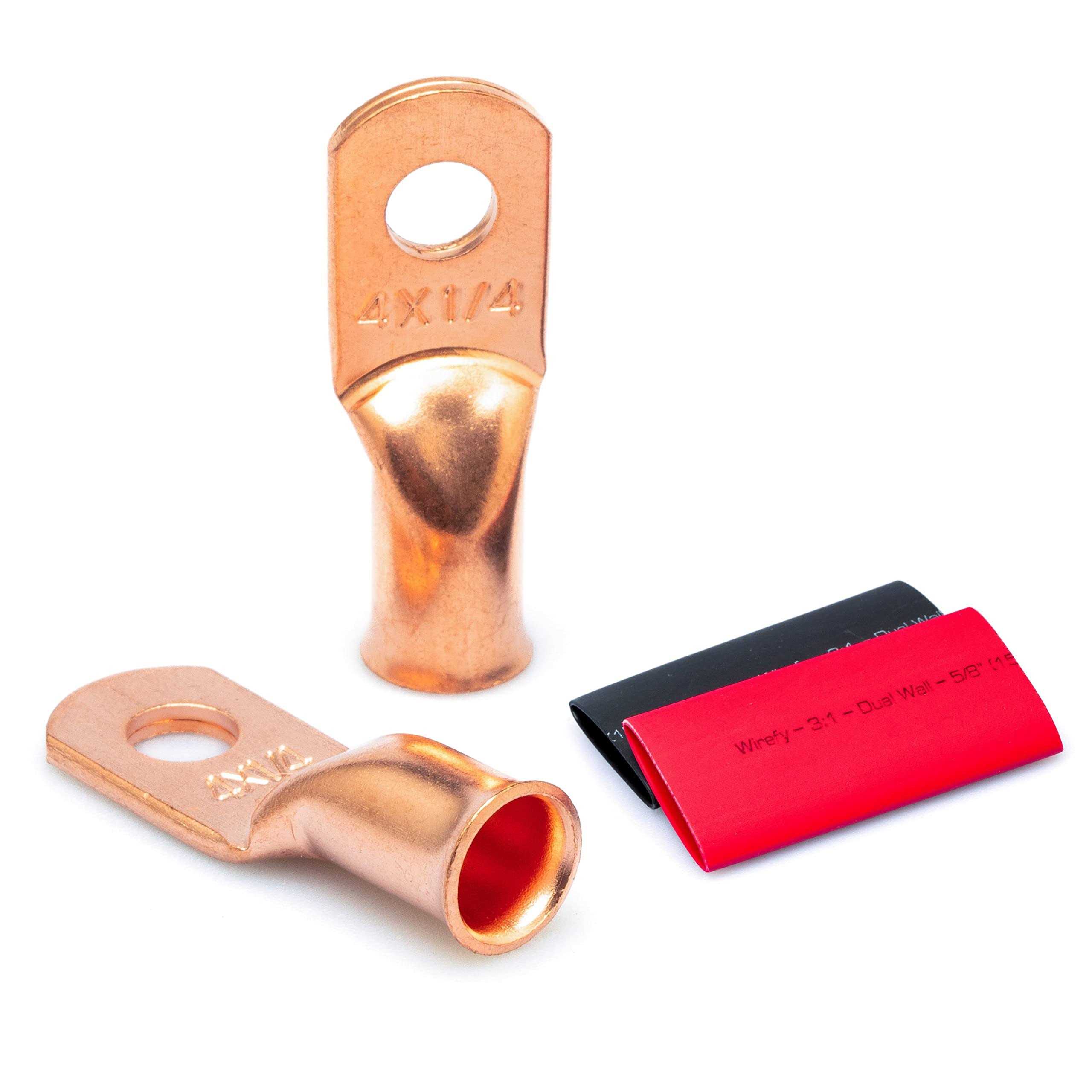 Wirefy Gauge Wire Lugs Copper Cable Lugs Battery Terminal Connectors - Cheap Fitting