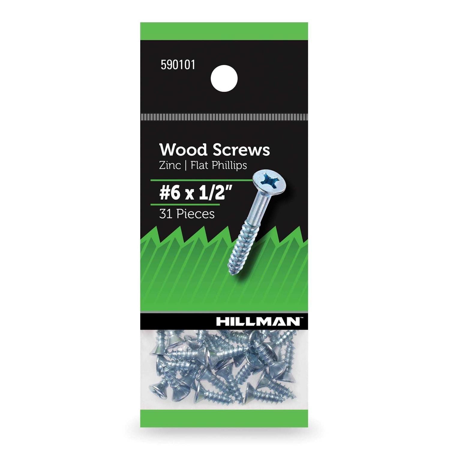 Hillman Wood Screws Flat Phillips - Cheap Fitting