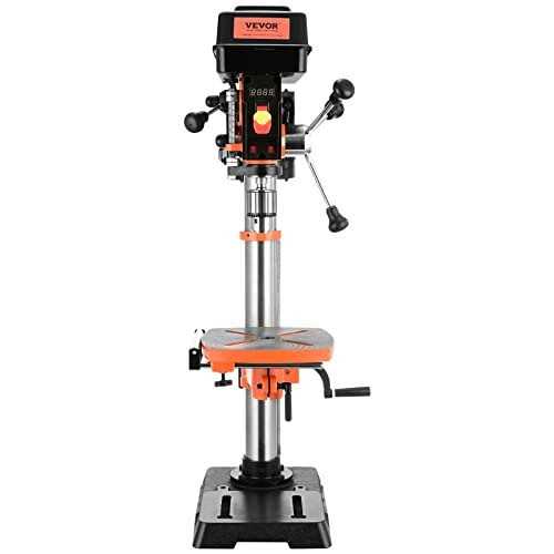 VEVOR 12 in. Benchtop Drill Press 5 Amp Variable Speed Cast Iron Bench Drill Press 12 in. Swing Distance for Wood Metal - Cheap Fitting