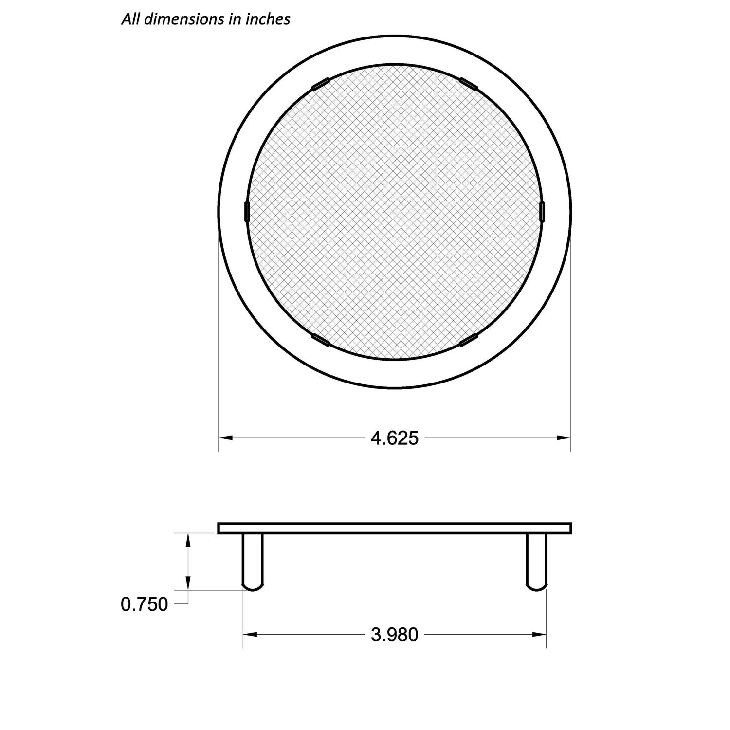 Round Open Screen Vent - Cheap Fitting