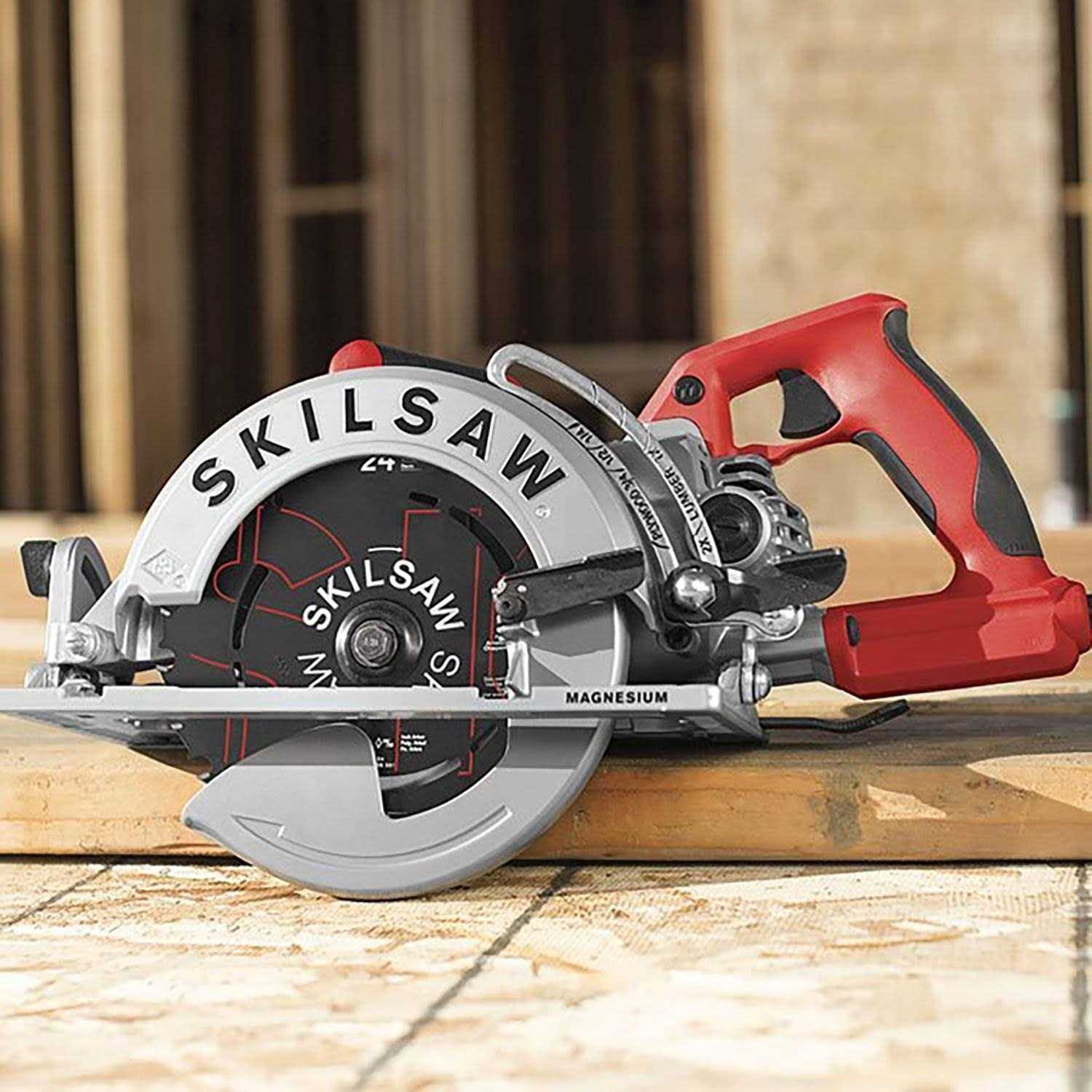 Skilsaw 7-1/4 in. Lightweight Magnesium Worm Drive Circular Saw 15 SPT77WML-01 - Cheap Fitting