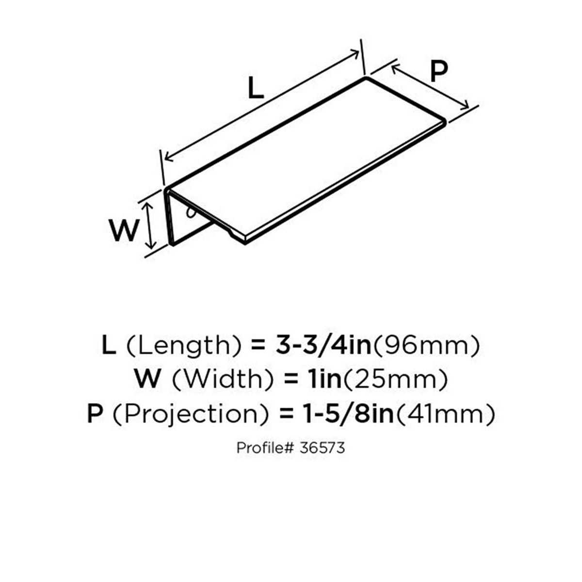 Amerock Edge Pull BP3657326 - Cheap Fitting