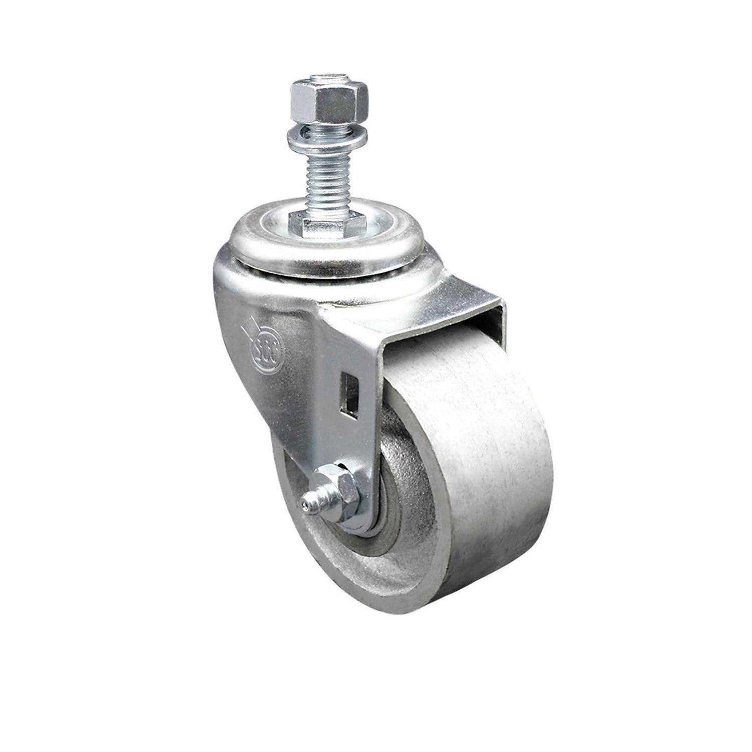 Service Caster Semi Steel Swivel Threaded Stem Caster - Cheap Fitting