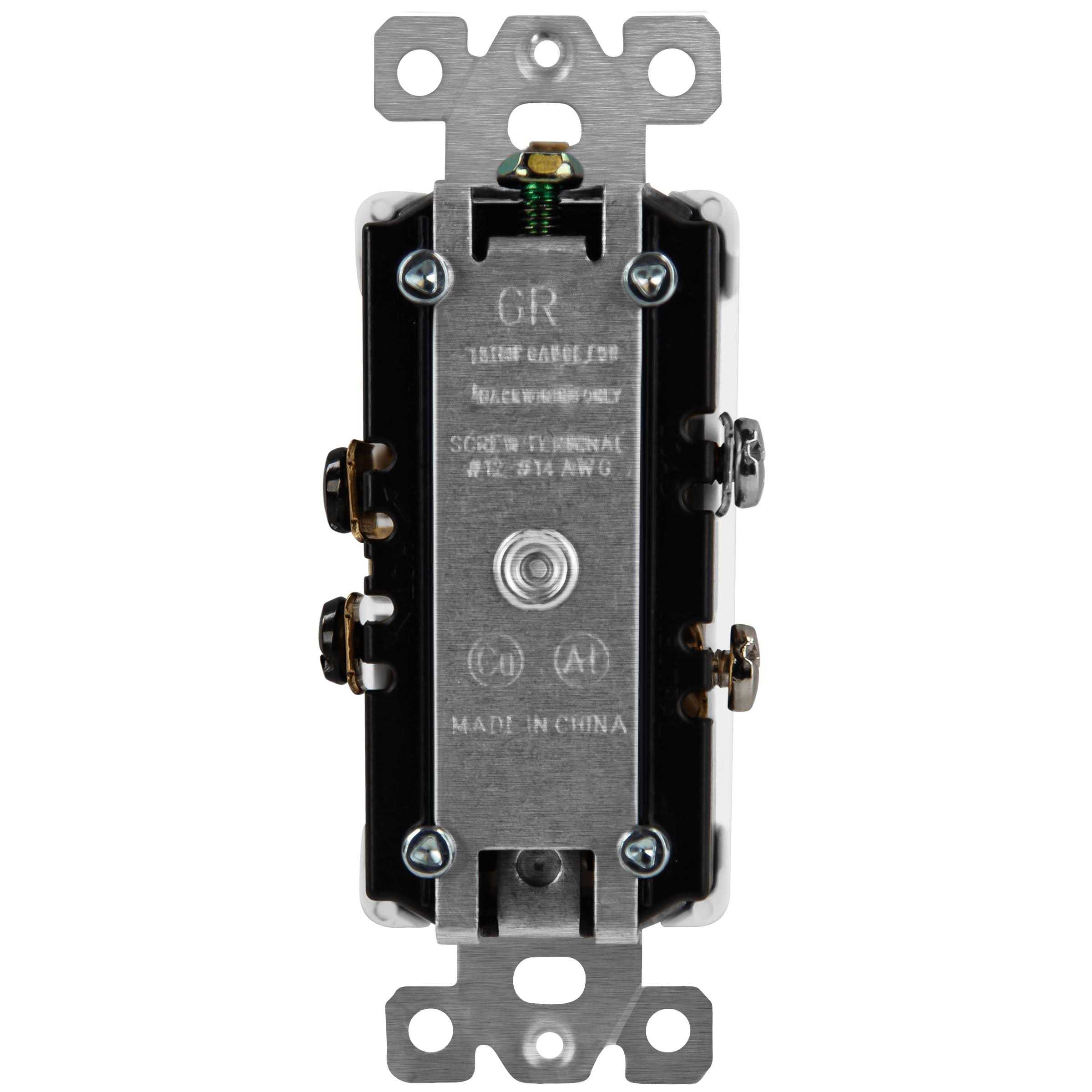 Enerlites 15 Amp Single Pole Toggle Switch w/ Tamper Resistant Receptacle 62150-TR-W - Cheap Fitting