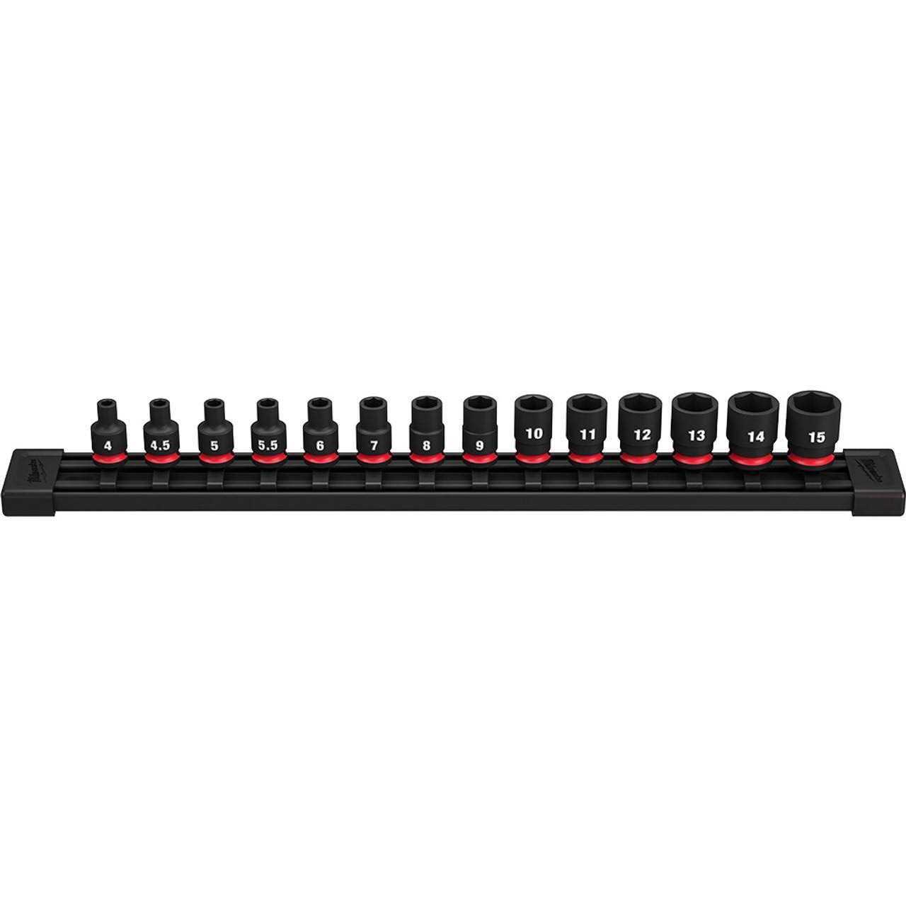 Milwaukee 49-66-7002 14PC SHOCKWAVE Impact Duty Metric Standard 6 Point Socket Set - Cheap Fitting