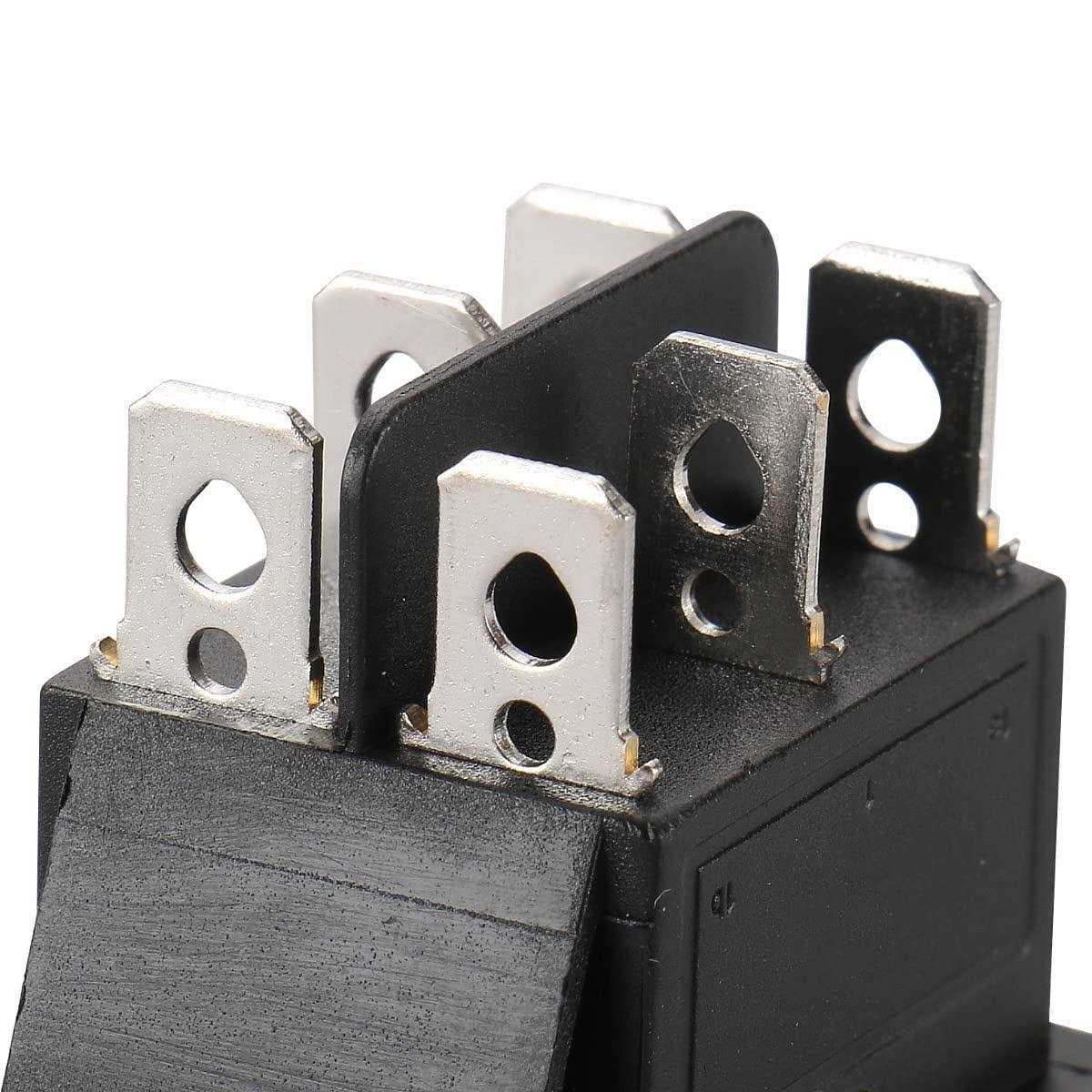 Baomain Momentary 6 Pin DPDT Button Rocker Switch/Off/ AC 250V/10A 125V/15A - Cheap Fitting