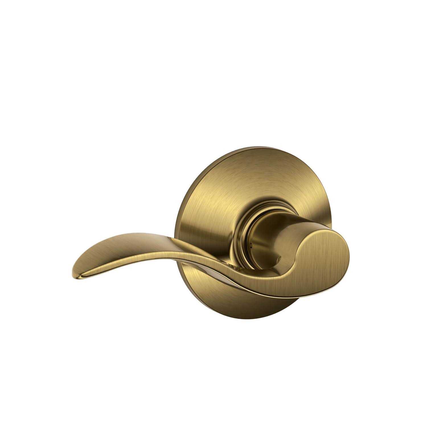 Schlage Accent Passage Lever Brass F10 ACC 609 - Cheap Fitting