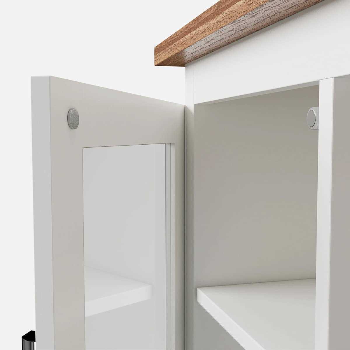 Keenkee 4 Set Magnetic Cabinet Door Catches Hardware Fittings with Neodymium Magnets for Furniture Door Stoppers - Cheap Fitting