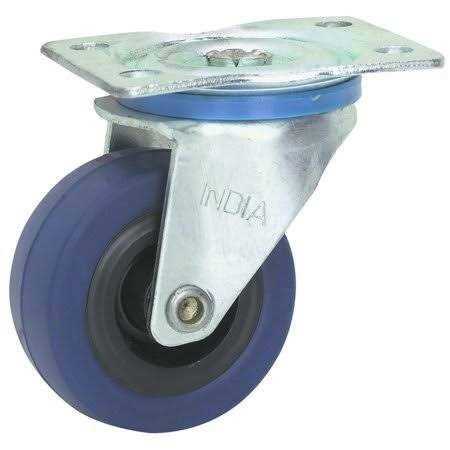 Haul-Master 2 in. Rubber Swivel Caster - Cheap Fitting
