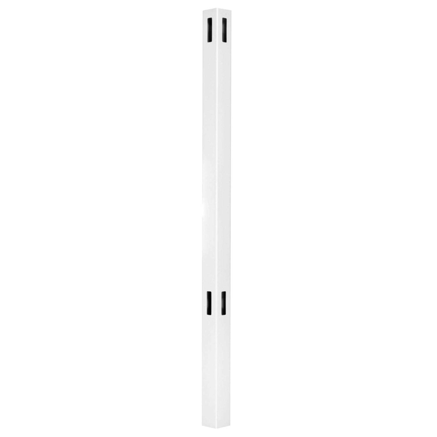 Outdoor Essentials Woodbridge 5 in. x 5 in. x White Routed Corner Post - Cheap Fitting
