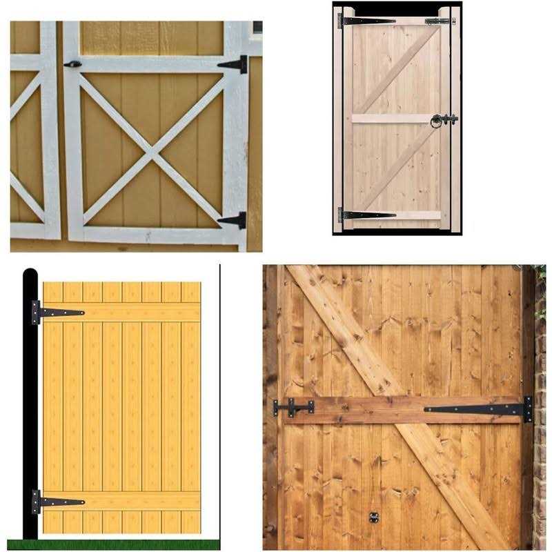 MLHpeak T-Strap Shed Hinge Gate Strap Heavy Duty Hinge Door Barn Gates Hinges - Cheap Fitting