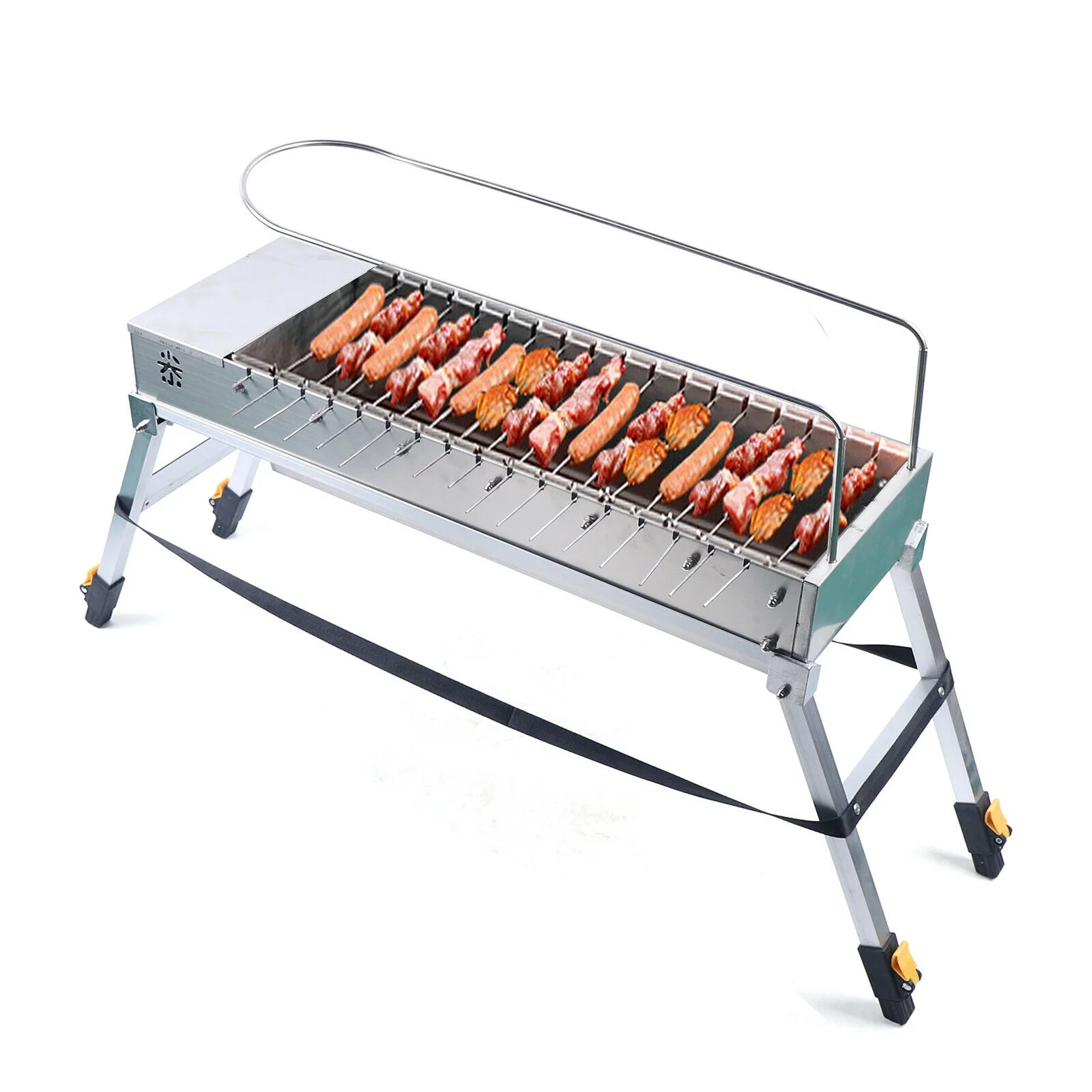 CNCEST Automatic Flip Barbecue Stove Outdoor BBQ 17X Roast rods - Cheap Fitting