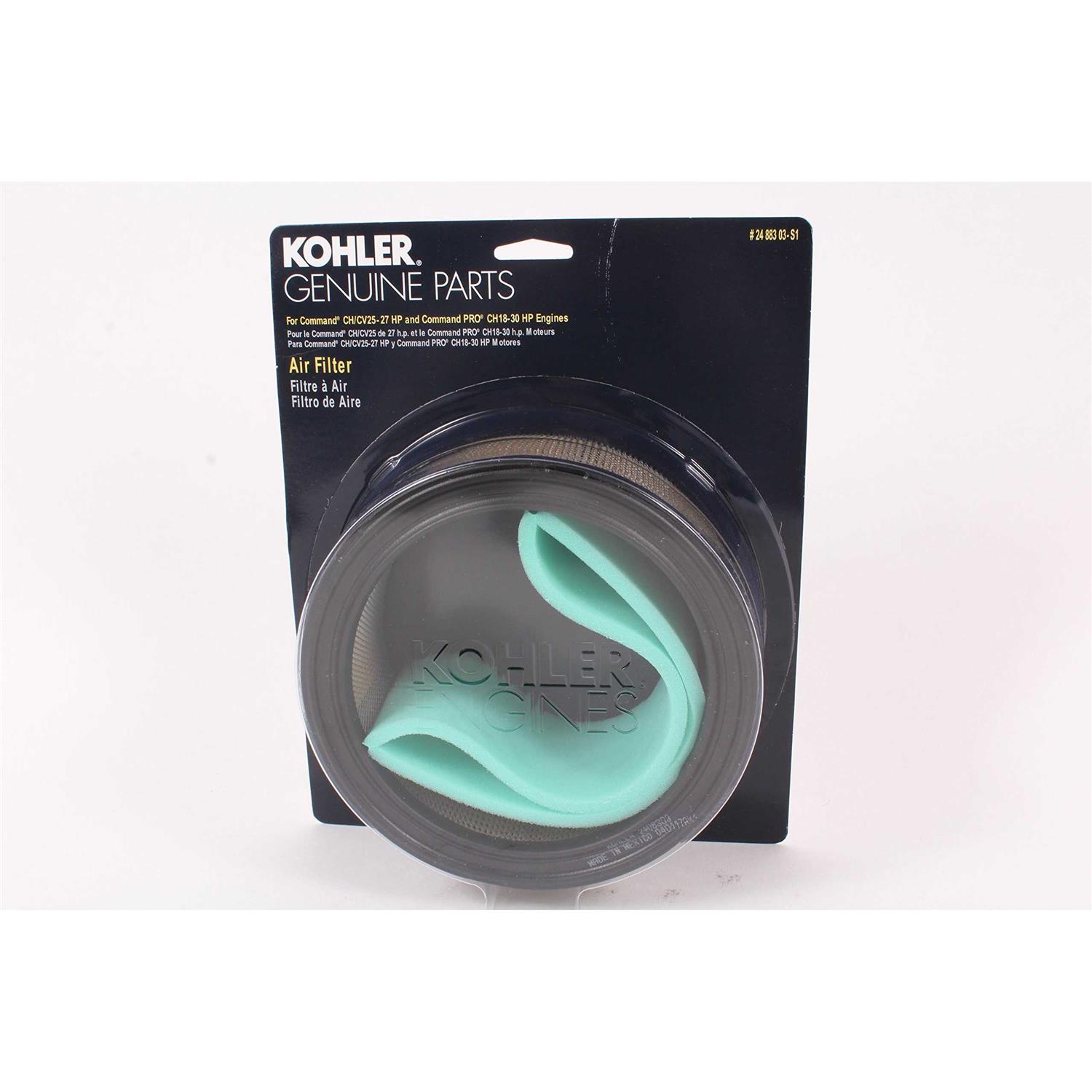 GENUINE OEM KOHLER PARTS KIT AIR FILTER/PRE-CLEANER 24 883 03-S1 - Cheap Fitting