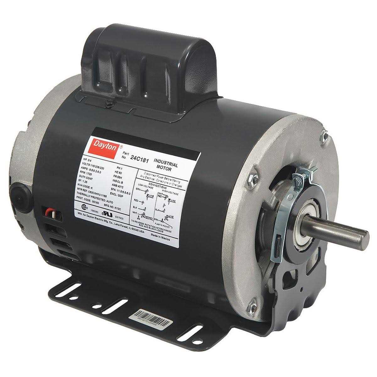Dayton 24c180 Motor 1/2 Hp - Cheap Fitting