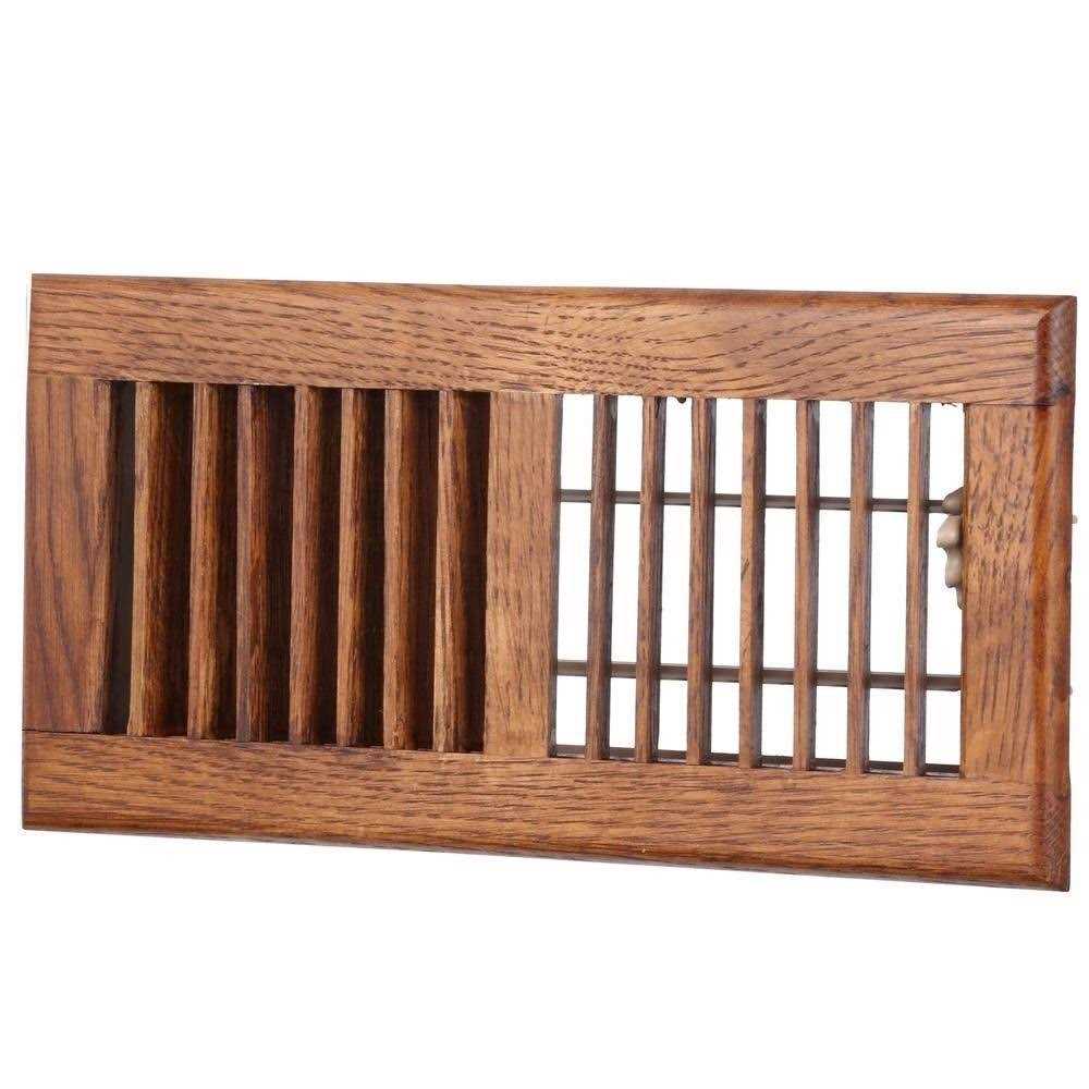 T.A. Industries 4 in. x 10 in. Oak Floor Diffuser - Cheap Fitting