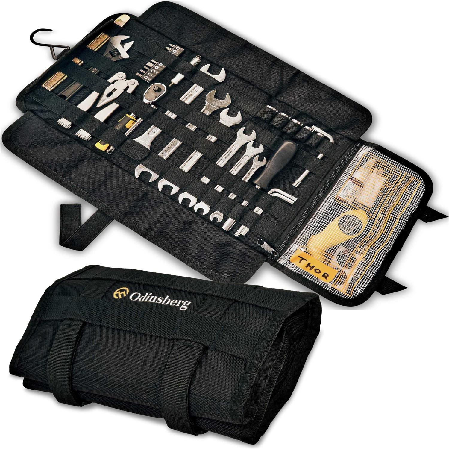 ODINSBERG Motorcycle Tool Roll Bag Tools NOT Included Small Tool Bag Wrench Roll Up Tool Bag Organizer Pouch Wrap Motorcycle Tool Kit Box - Cheap Fitting