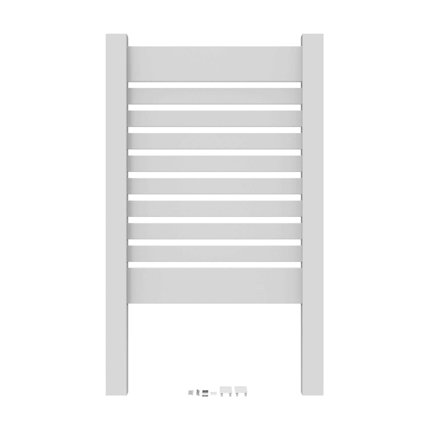 Barrette Outdoor Living 3 ft. x 4 ft. White Vinyl Utility Screen - Cheap Fitting