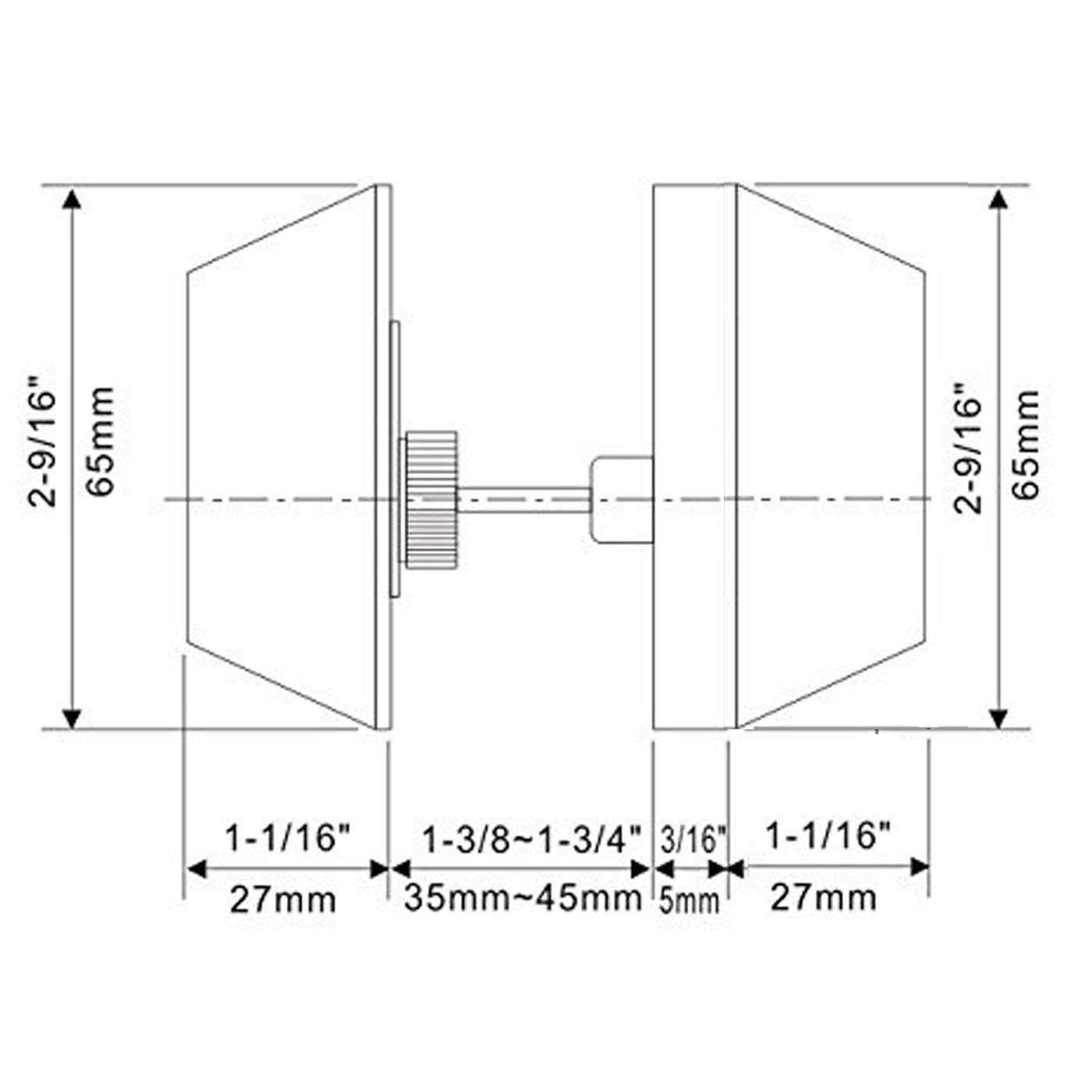 gobrico Keyed Alike Double cylinder Deadbolts Door Same Key - Cheap Fitting