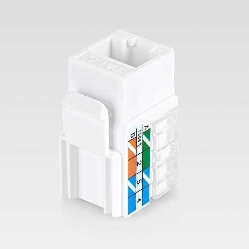 Everest Media Solutions 90° Angled CAT6/5e Keystone Jack - Cheap Fitting