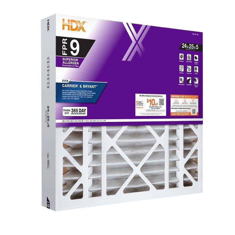 HDX 20 in. x 25 in. x Replacement Pleated Air Filter FPR 9 - Cheap Fitting