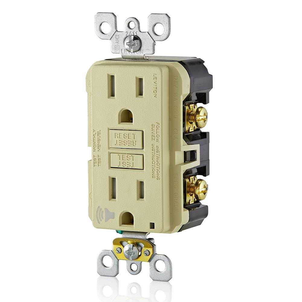 Leviton Manufacturing 15 Amp SmartlockPro Wi-Fi Certified Smart GFCI Outlet D2GF1-KW - Cheap Fitting