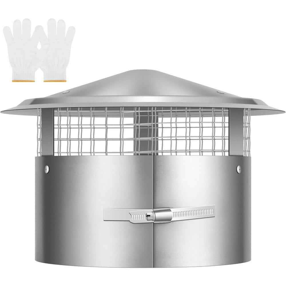 VIVOHOME Round Adjustable Stainless Steel Chimney Cap with Screen - Cheap Fitting