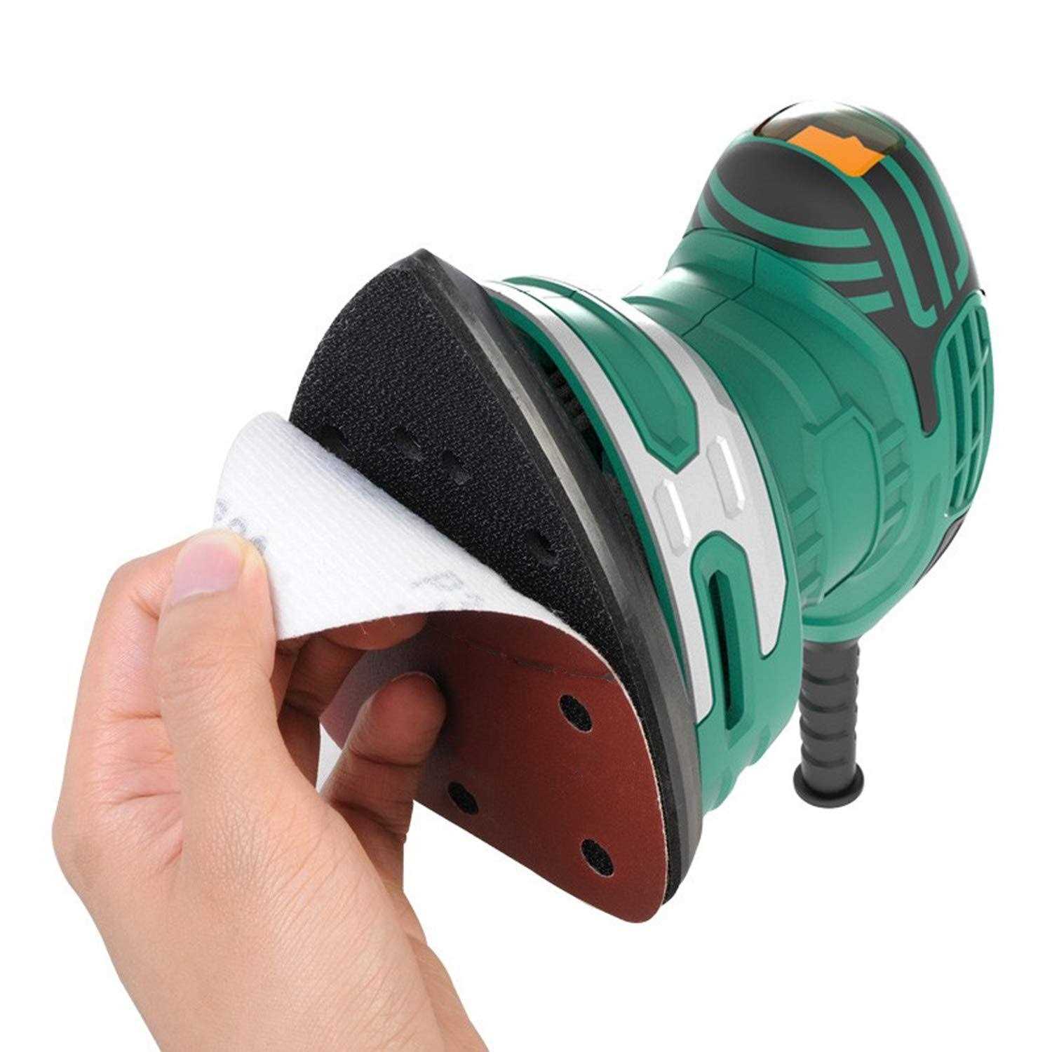 120Pcs Sanding Sheets Sander Pads 40/60/80/120/180/240 Grits Mouse Sander Paper Mixed Grits Coarse to Fine with 11-Holes - Cheap Fitting