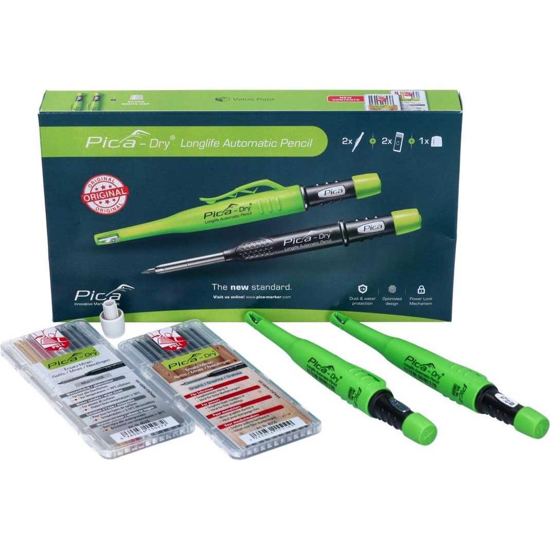 Pica 3097 Dry Auto Pencil Set w/ Refills - Cheap Fitting