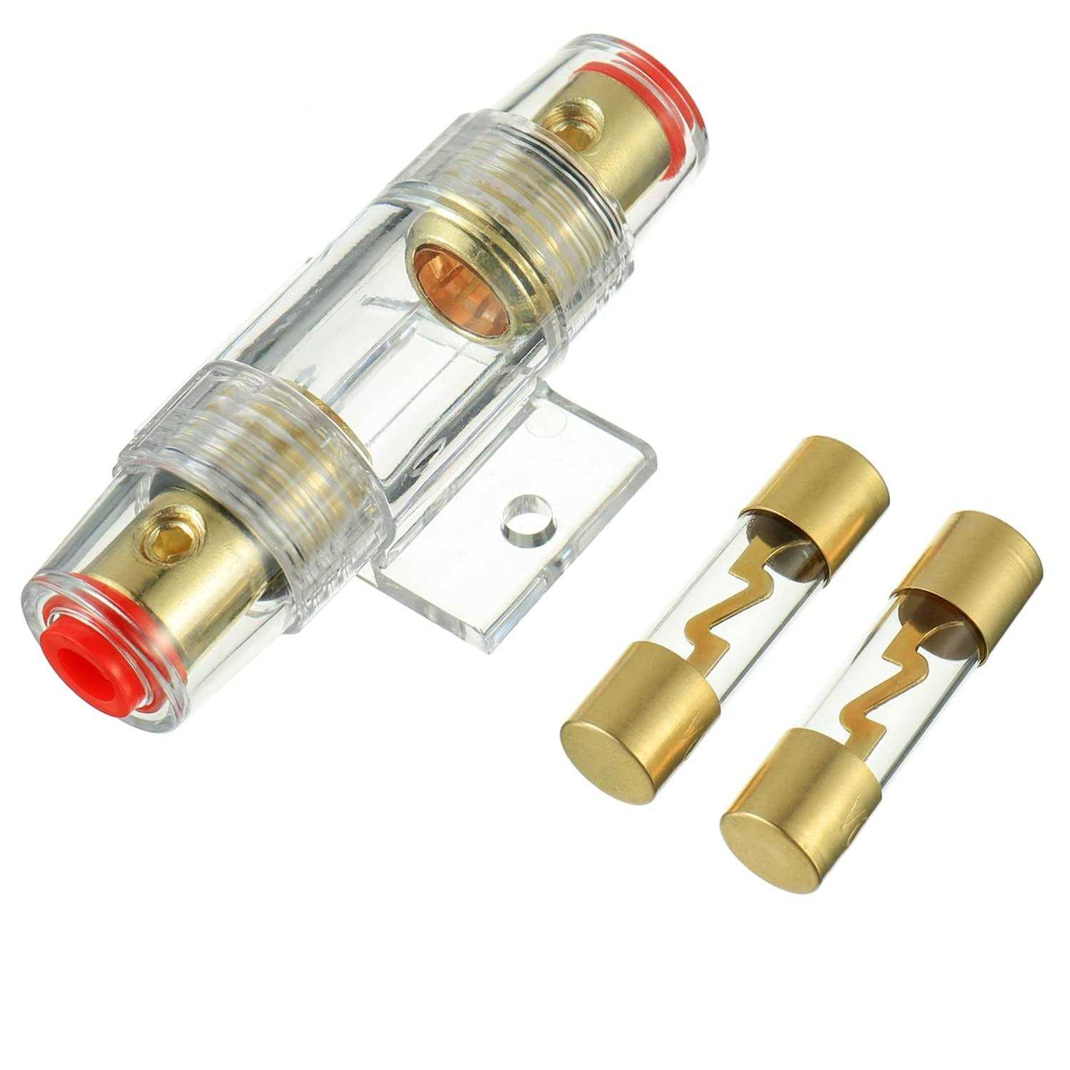 Bojack 4-8 Gauge AWG in-line Agu Fuse Holder Amp Agu Fuses for Car Audio - Cheap Fitting