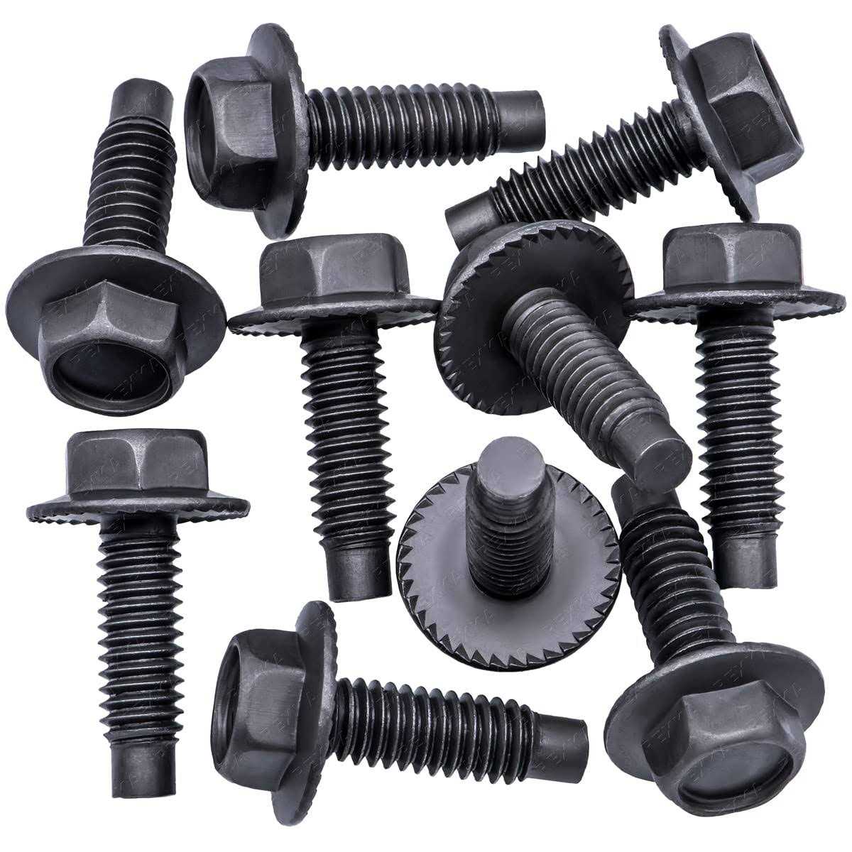 Rexka 10pcs 5/16-18 X 1 Hex Washer Head Spin Lock Body Bolts - Cheap Fitting