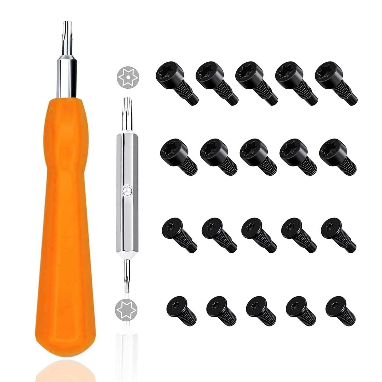 CYJJZQ Replacement for Screwdriver Kit Doorbell Security Screws Orange Screwdriver T6 T15 & + 20Pcs Doorbell Screws for Doorbell - Cheap Fitting