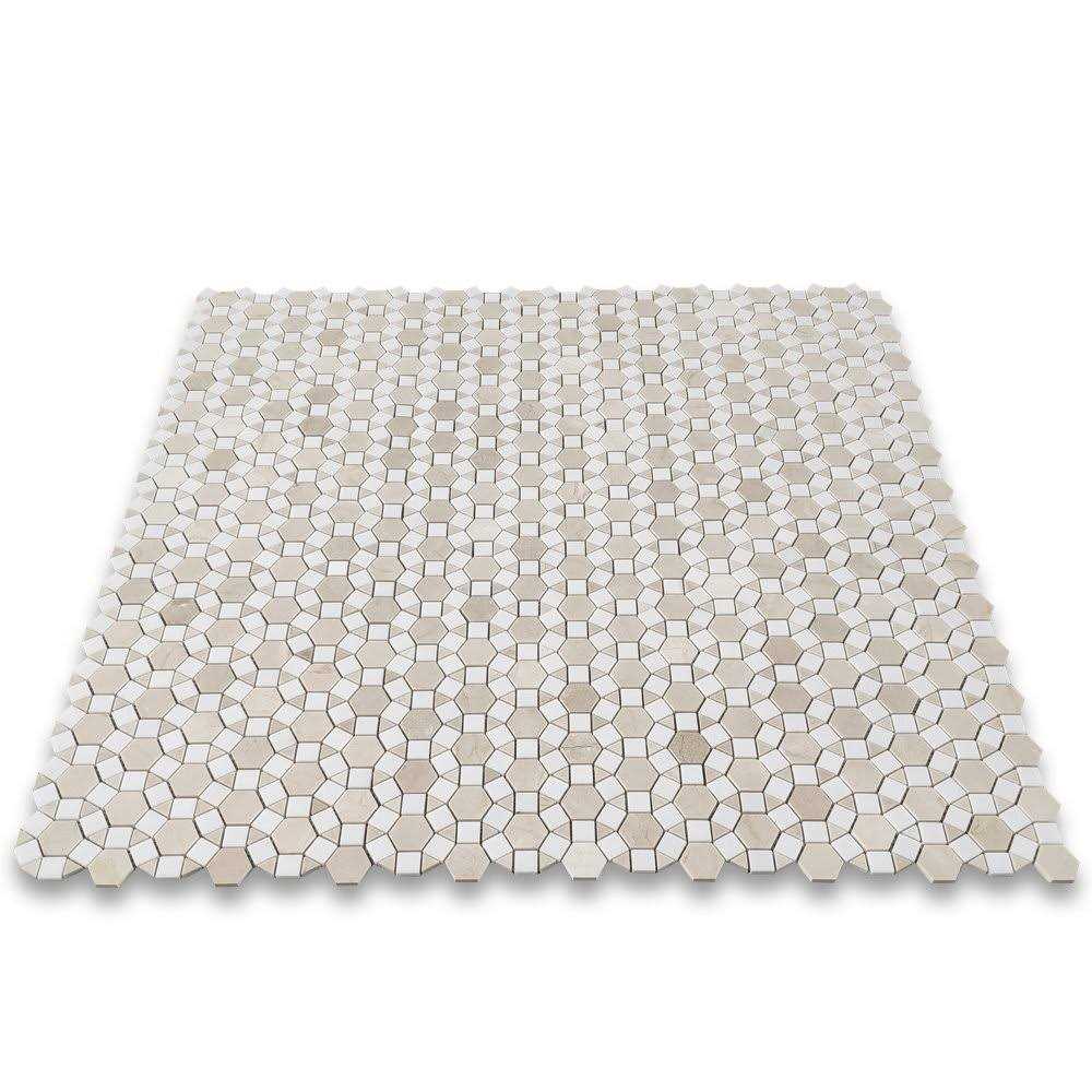 12 x 11 Marble Mosaic Wall & Floor Tile Marble Online - Cheap Fitting