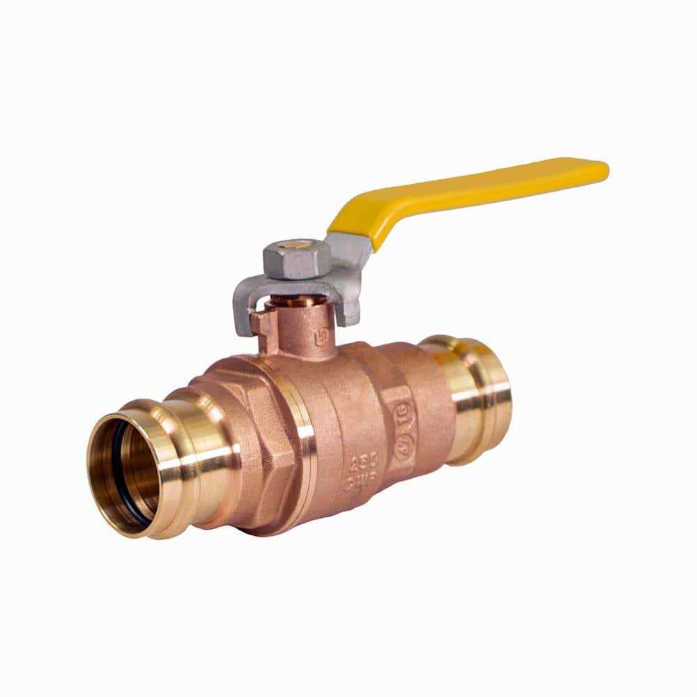 The Plumber’s Choice Brass Double-O-Ring Press Ball Valve - Cheap Fitting
