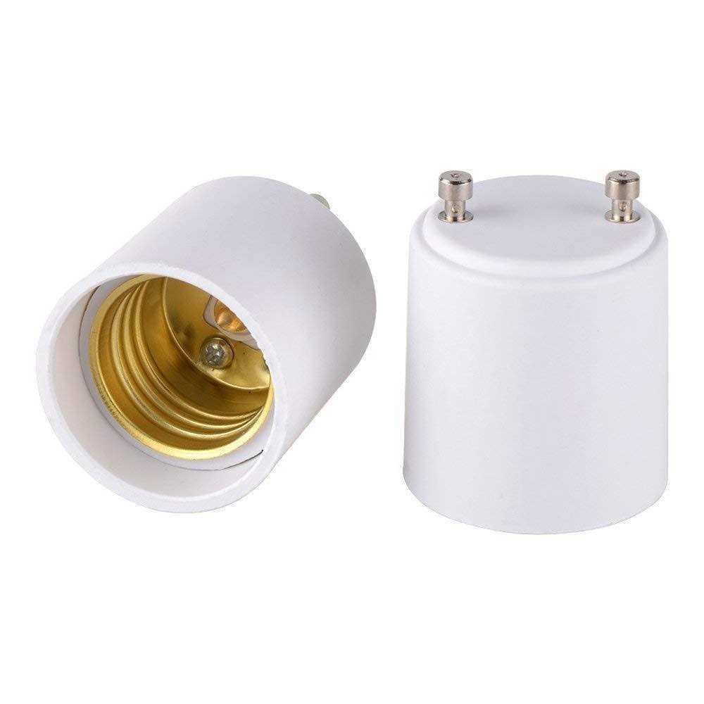 GU24 to E26/E27 Adapters Converts your Pin Base Fixture GU24 to Standard Screw-in Bulb Socket E26/E27 Pack of 2 by DP - Cheap Fitting