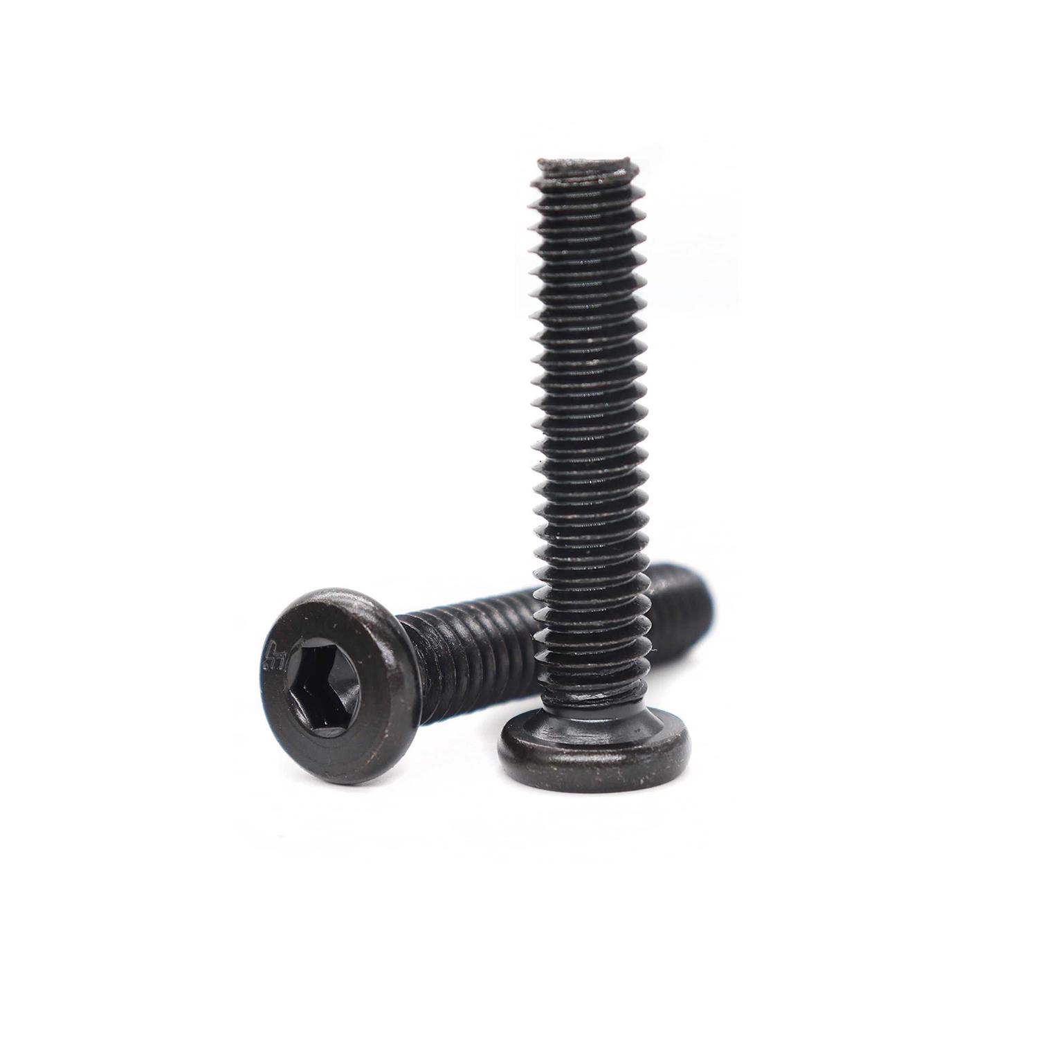 Binifimux 10-Pack Black Countersunk Rivet Socket Cap Connecting Bolts Cap Nuts Assortment Kit for Furniture Connecting - Cheap Fitting