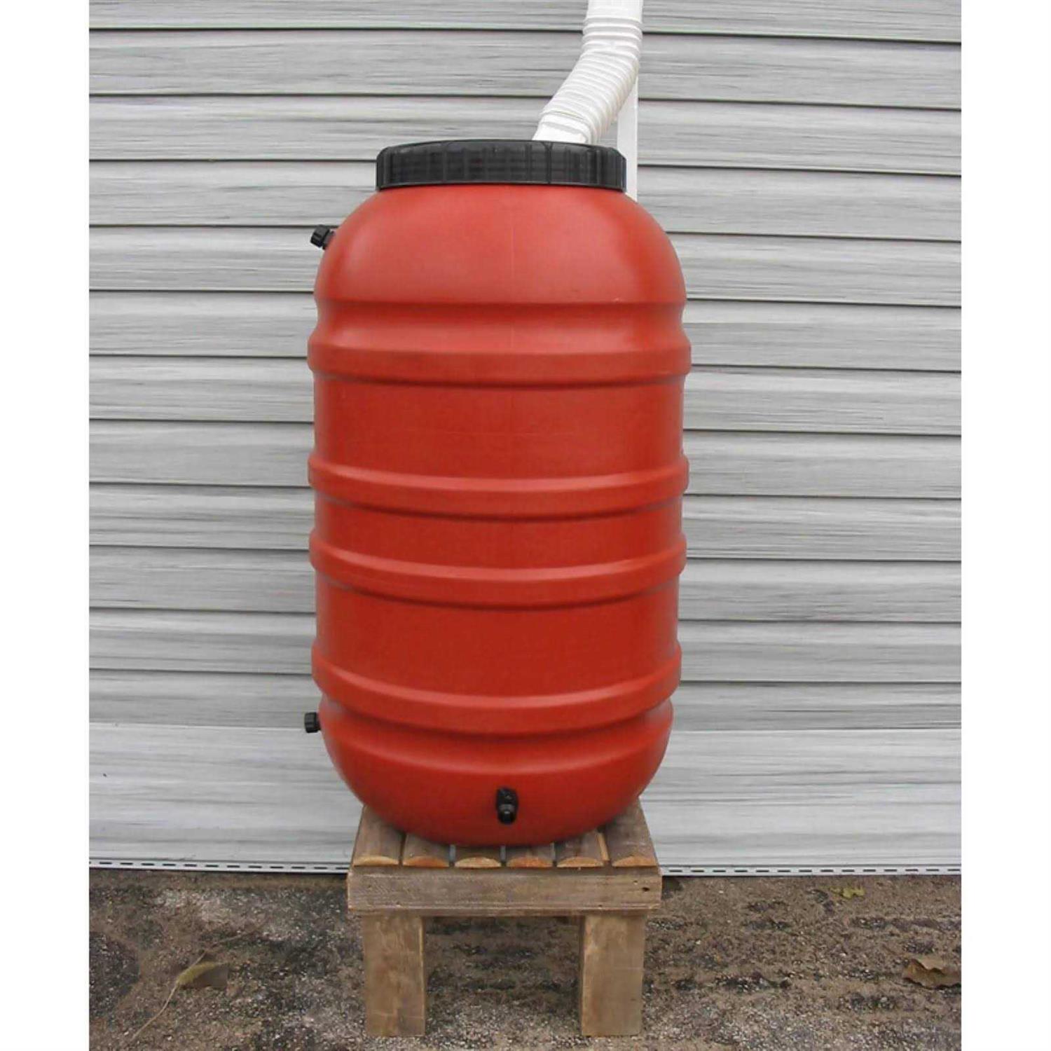 UpCycle Products Terra Cotta Rain Barrel 55 gal. Model #TC-55 - Cheap Fitting