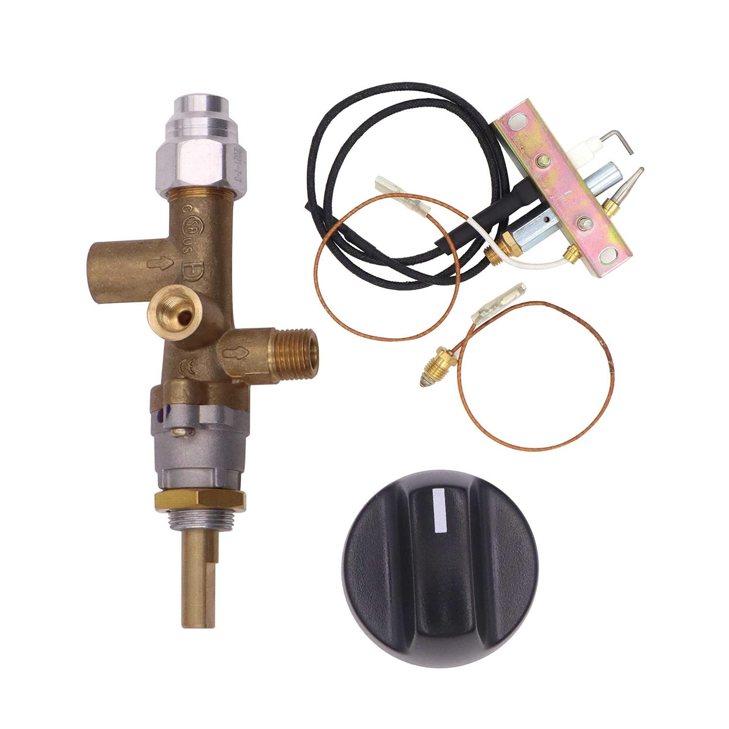 Meter Star Propane Fire Pit Main Control Brass Safety Valve,gas Room Heater Pilot Burner Assembly Parts Thermocouple Safety Device Ignition Component - Cheap Fitting