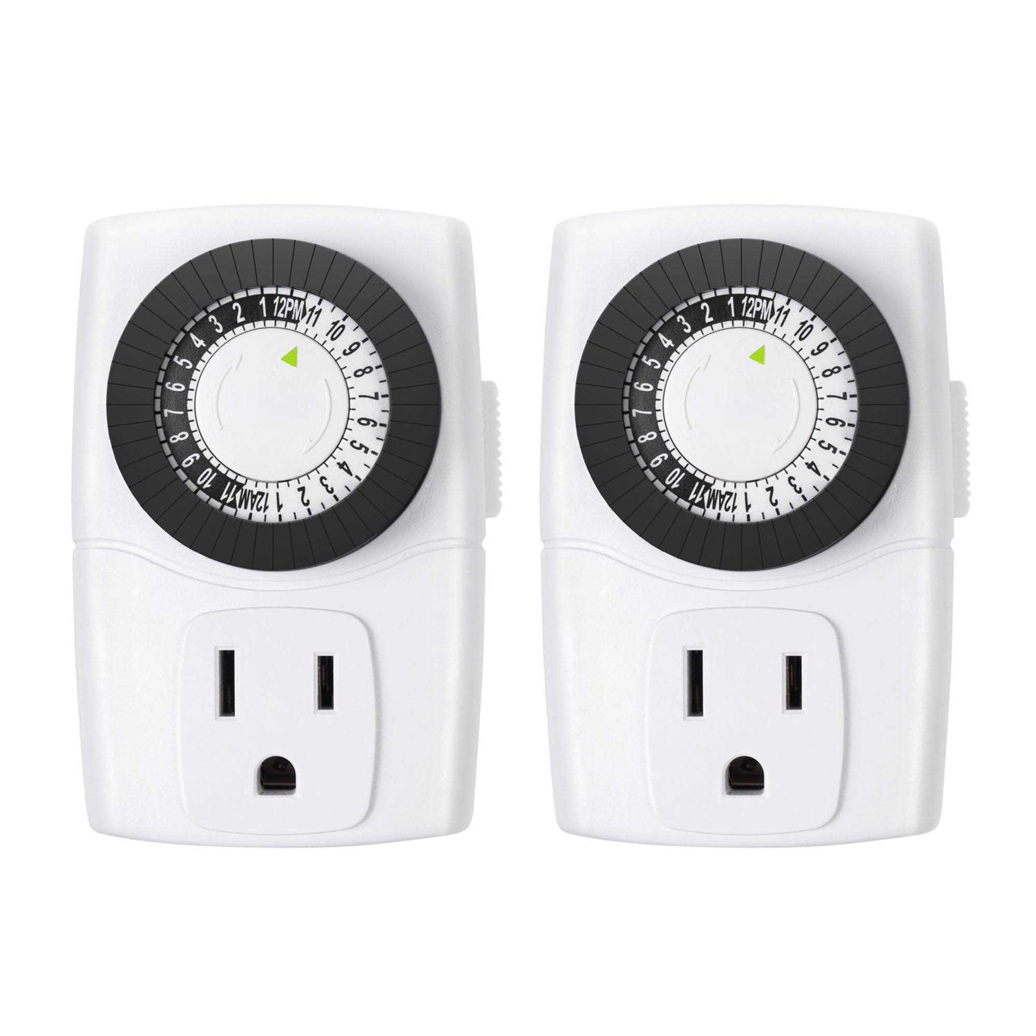 Bn-link BND-60/U47 Indoor Mini 24-Hour Mechanical Outlet Timer - Cheap Fitting