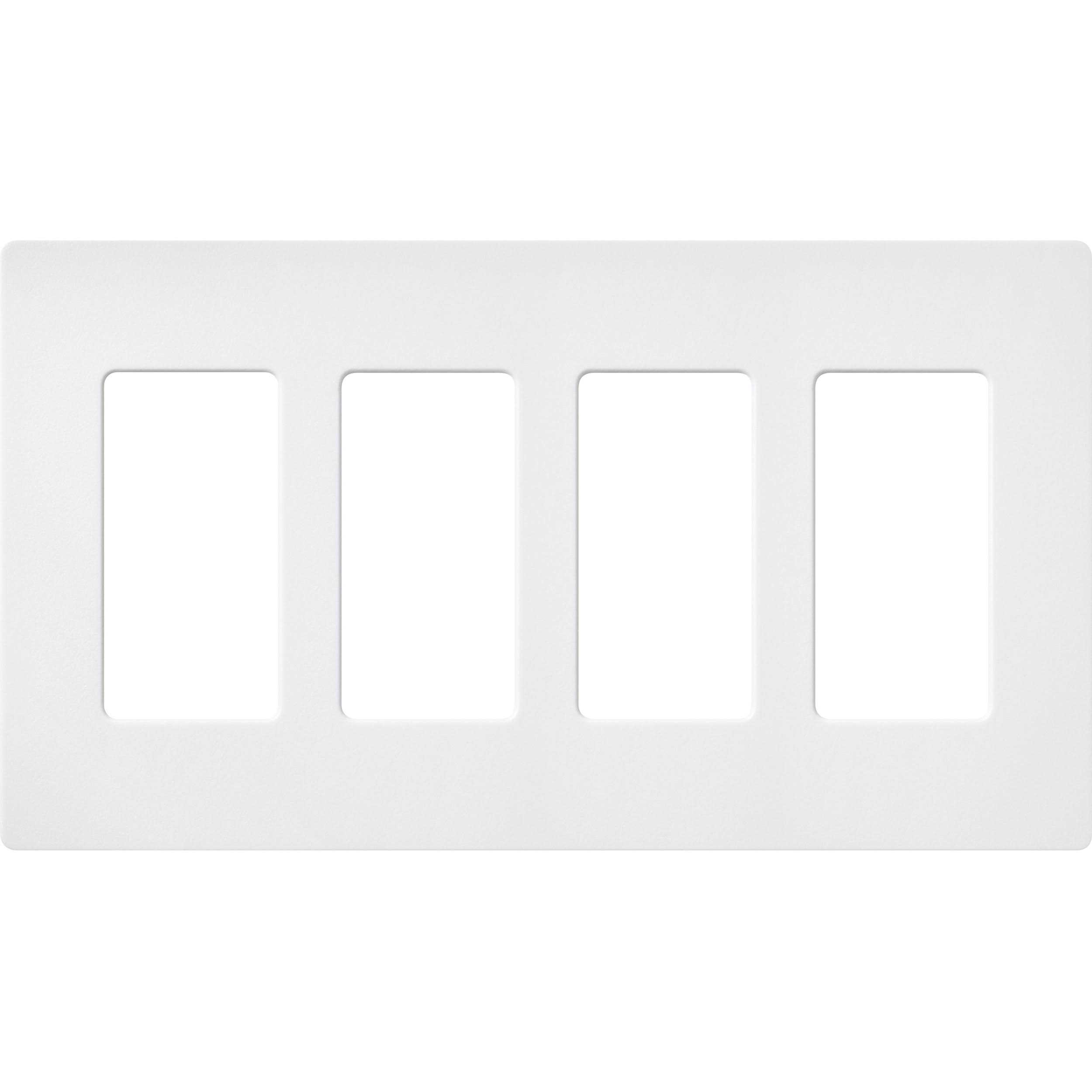Lutron SC-4-SW Satin 4-Gang Wallplate - Cheap Fitting