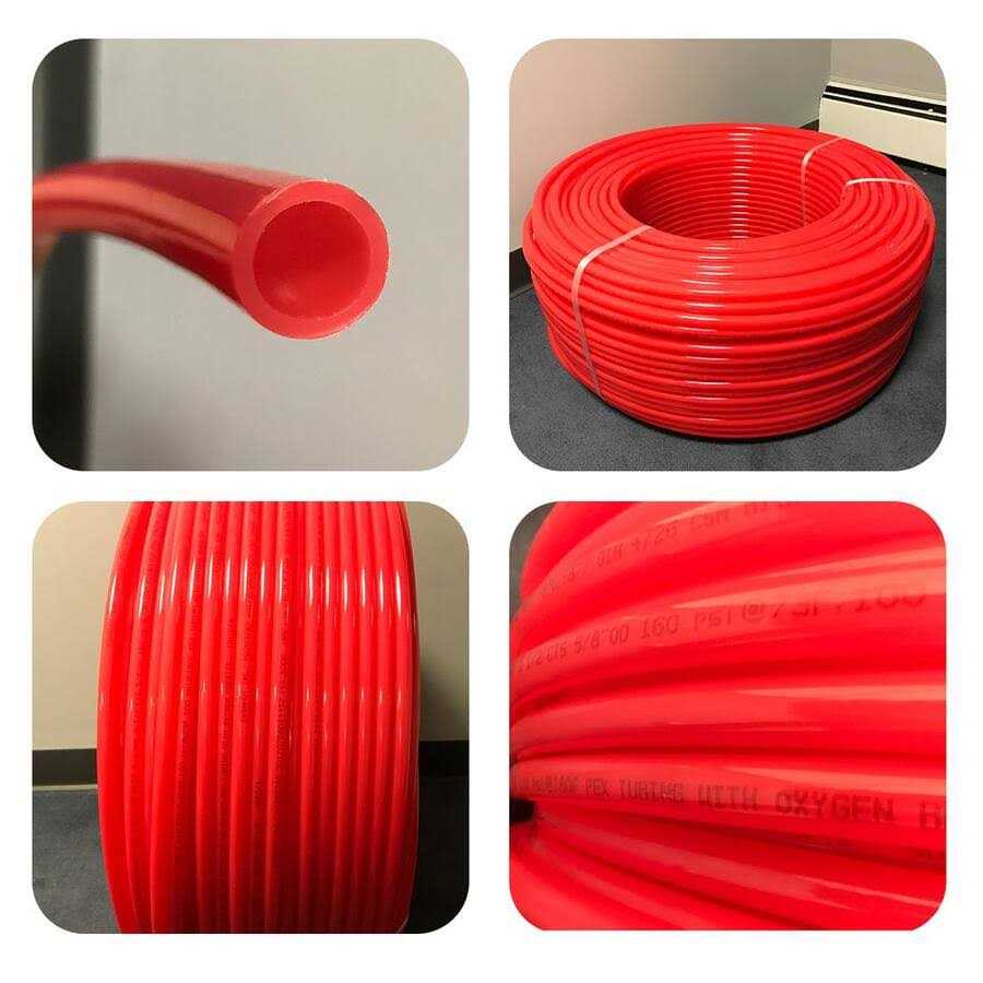 The Plumber&s Choice PEX Tubing Oxygen Barrier Radiant Heating Pipe in Red - Cheap Fitting