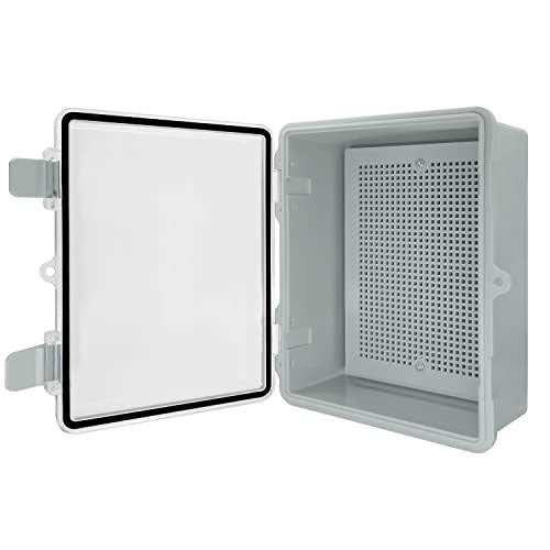 Lmioetool Abs Plastic Dustproof Waterproof Ip65 Junction Box Hinged Shell Universal Electrical Project Enclosure Gray - Cheap Fitting