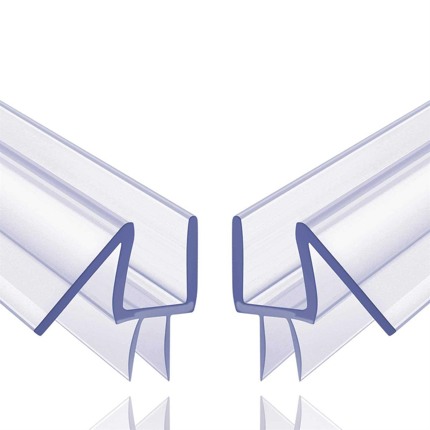 2-pack Butecare Frameless Shower Door Bottom Seal – Stop Shower Leaks and Create a Water Barrier - Cheap Fitting