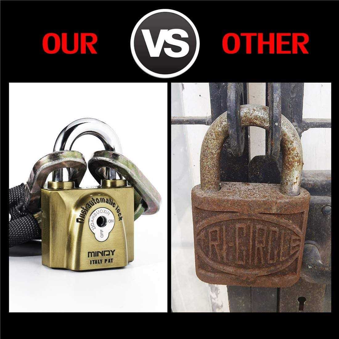 Mindy 60mm heavy duty lock warehouse waterproof keyed padlock top Security lock with 4pcs Keys - Cheap Fitting