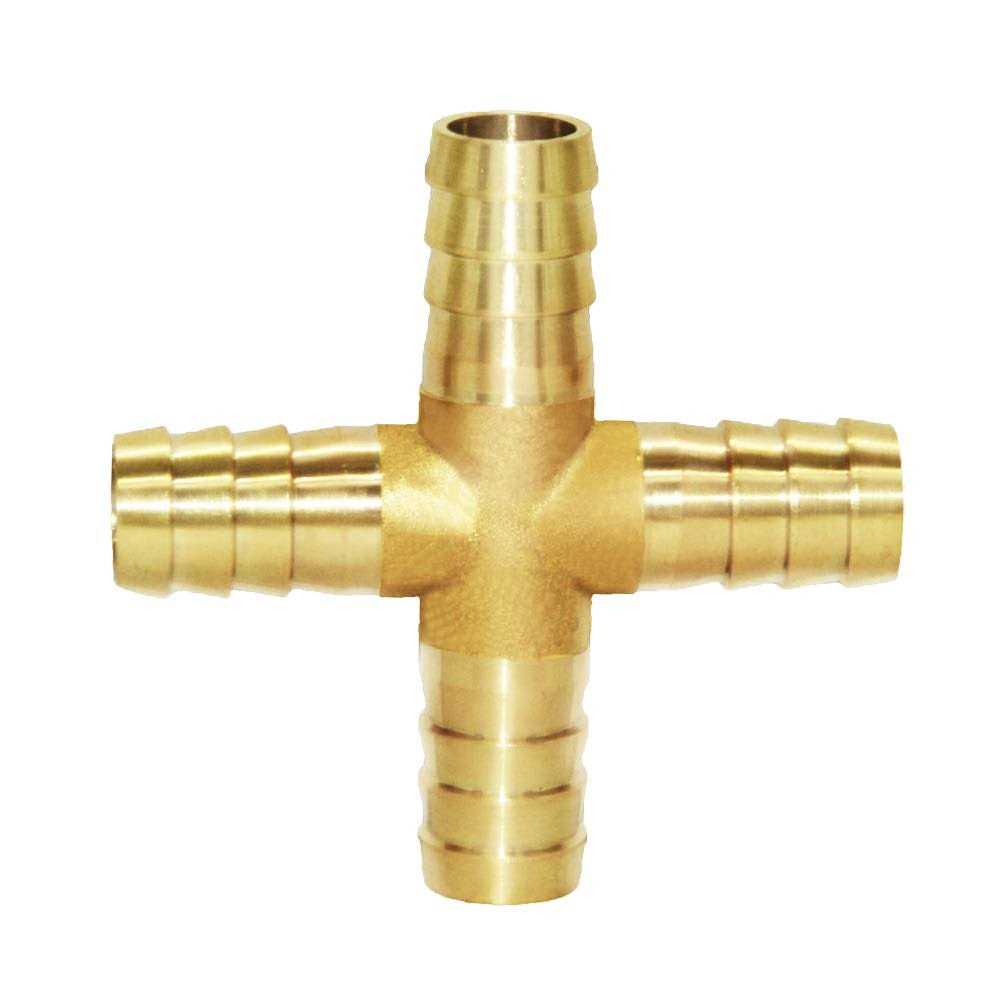Joywayus Hose Barb 4 Way Union Fitting Pipe Cross Intersection/Split - Cheap Fitting