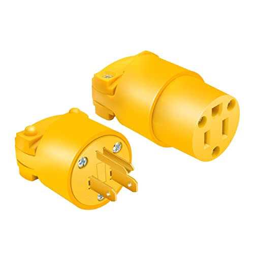 STARELO Electrical Replacement Plug & Connector Set Extension Cord Ends - Cheap Fitting