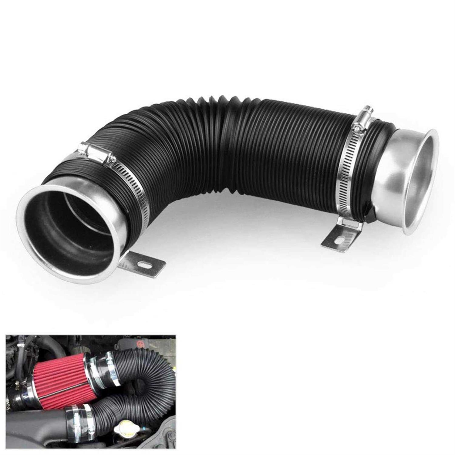 Sporacingrts Universal Multi Adjustable 77mm Flexible Cold Air Intake Pipe Inlet Hose Turbo Multi Flexible Air Intake Pipe - Cheap Fitting