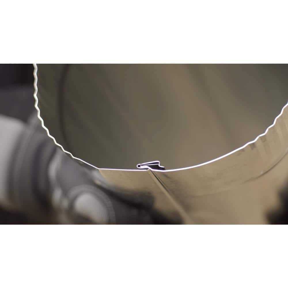 Master Flow 4 in. x 5 ft. Round Metal Duct Pipe - Cheap Fitting