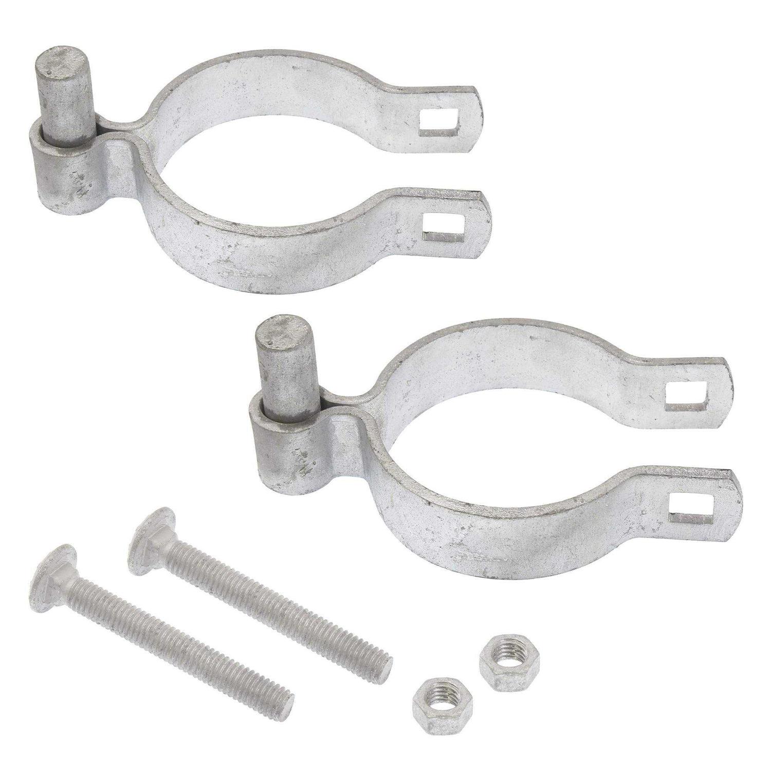 Plum Fittings Pressed Steel Chain Link Fence Post Hinge w/Bolt 3 x 5/8 - Cheap Fitting