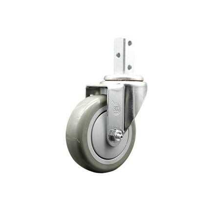 Swivel Square Stem Caster Set 4 w 1.25 Wheel - Cheap Fitting